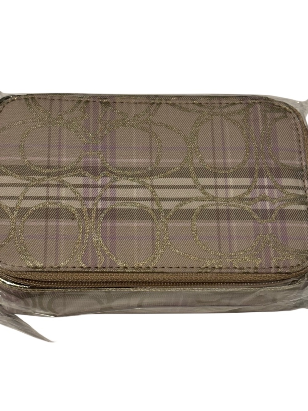 Coach F61490 Tartan Travel Jewelry Organizer NWT
